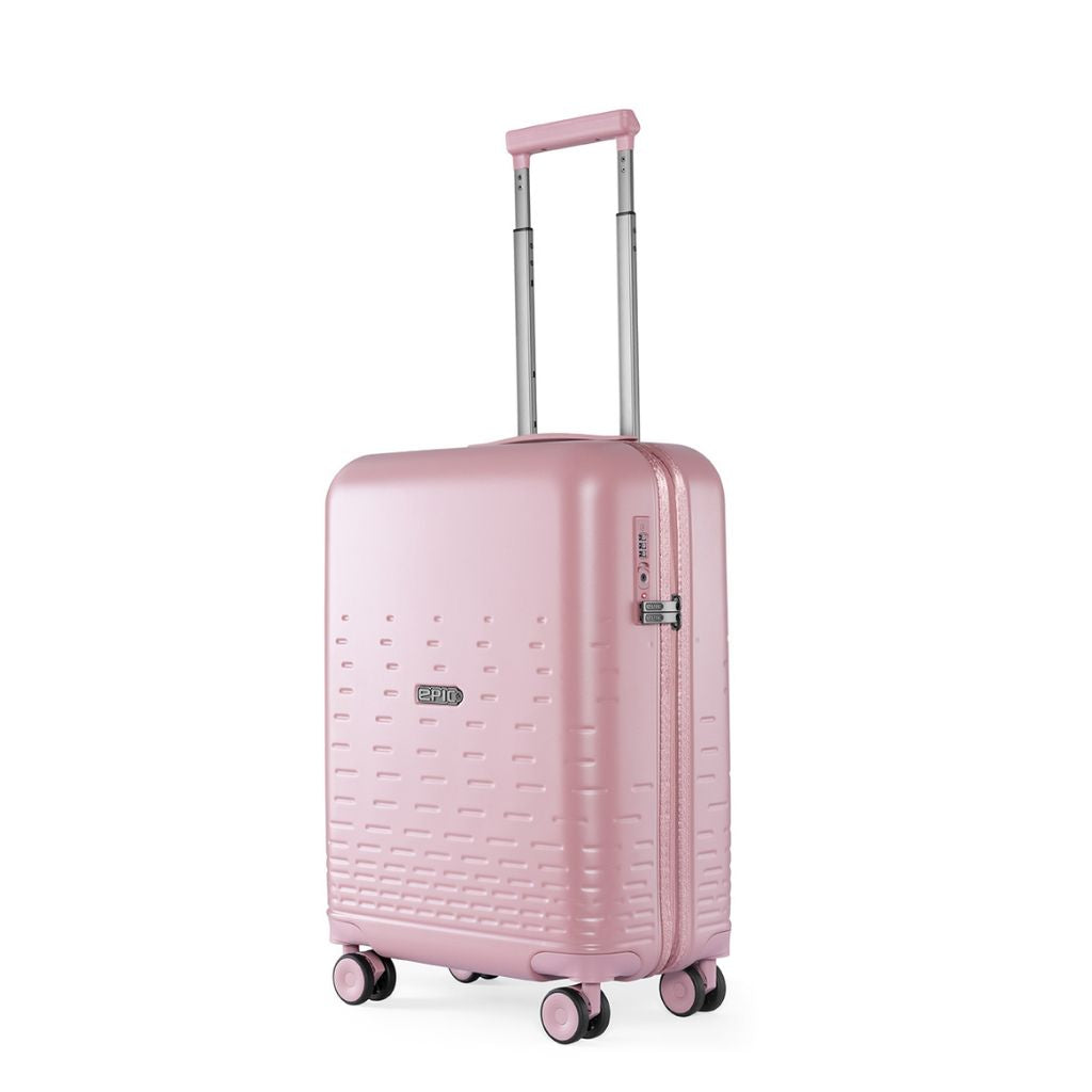 Epic Spin 55cm Carry On Lightweight Suitcase - Pink