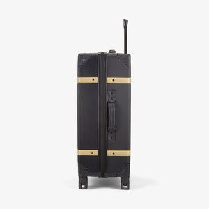 Rock Vintage 67cm Medium Hardsided Luggage - Black/Gold