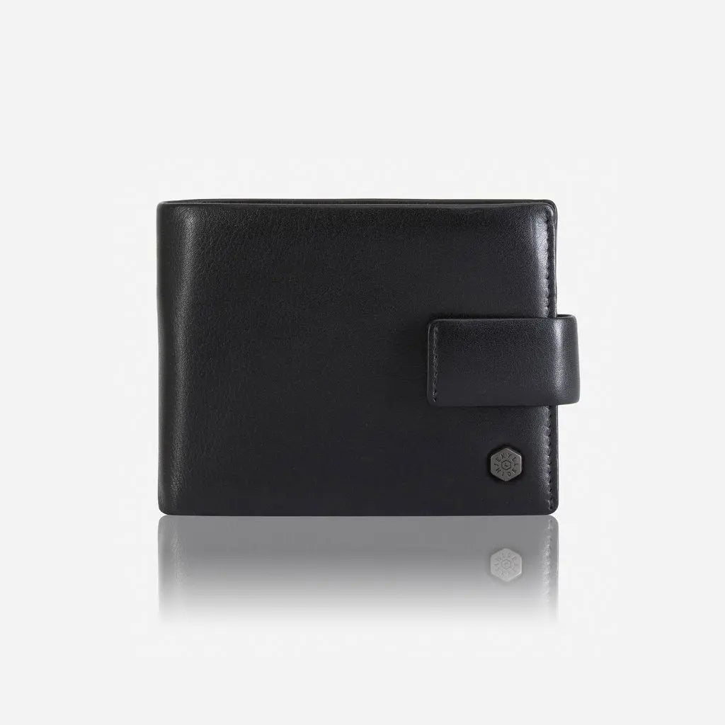 Jekyll & Hide Monaco Billfold Wallet With Coin And ID Window, Black - Love Luggage