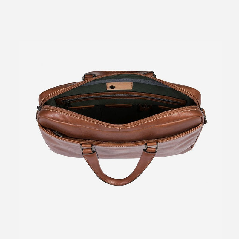 Jekyll & Hide Montana Slim Laptop Briefcase, Colt - Love Luggage