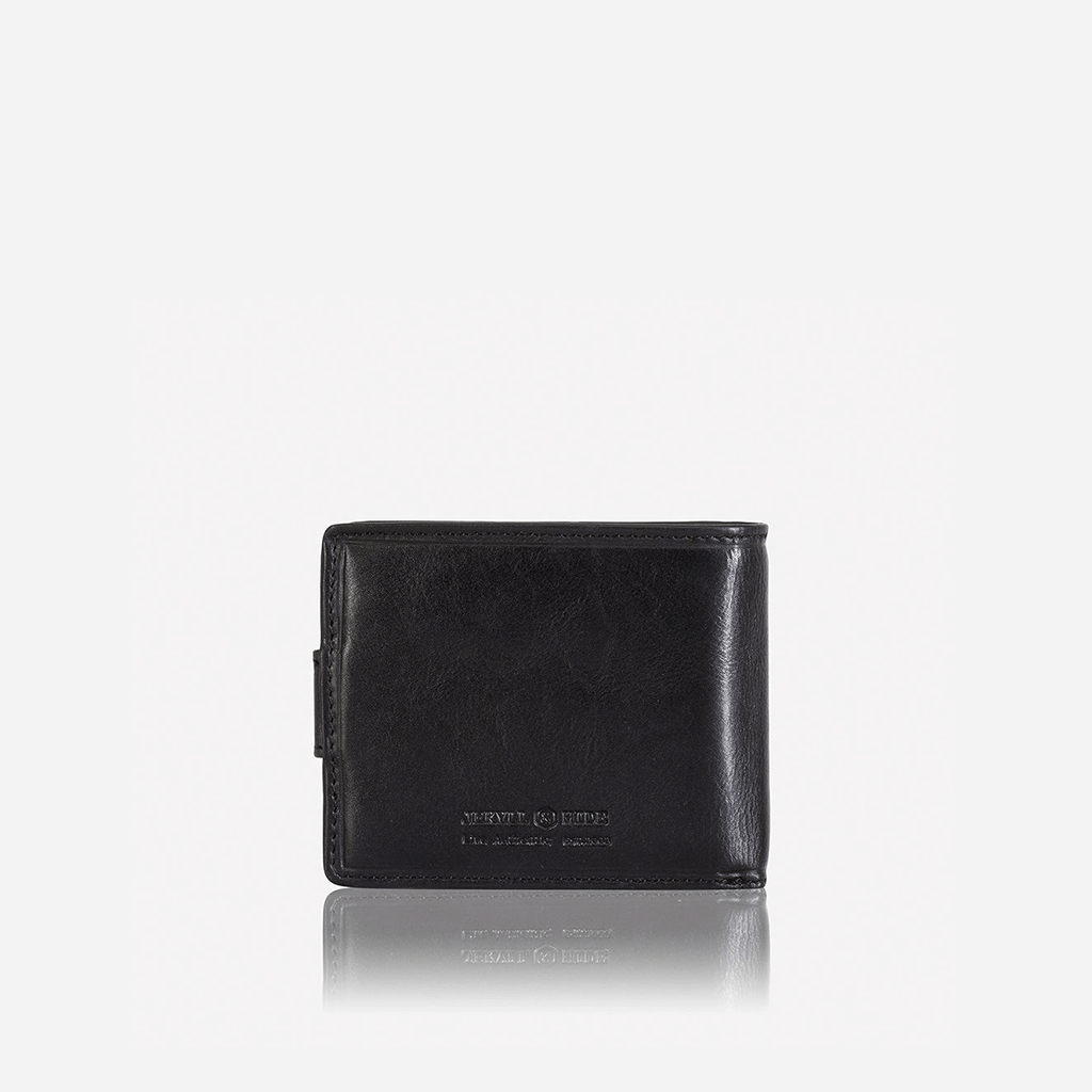 Jekyll & Hide Oxford Billfold Wallet With Coin And ID Window, Black - Love Luggage