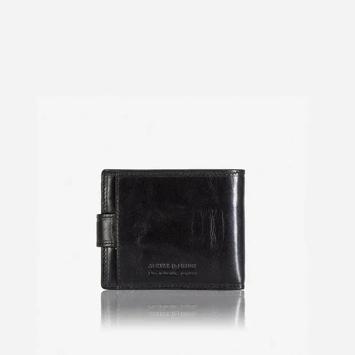 Jekyll & Hide Oxford Billfold Wallet With Coin And Tab Closure, Black - Love Luggage