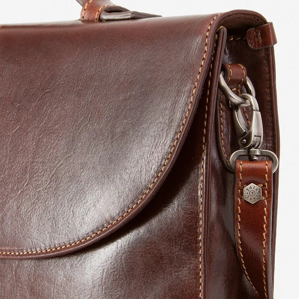 Jekyll & Hide Oxford Extra Slim Business Briefcase, Tobacco - Love Luggage