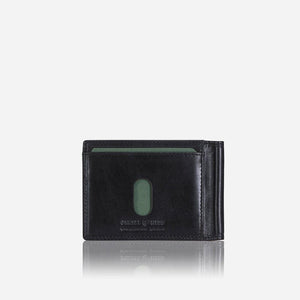 Jekyll & Hide Oxford Leather Money Clip Wallet, Black - Love Luggage
