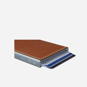 Jekyll & Hide Roma Aluminium Card Slide Wallet, Tan - Love Luggage