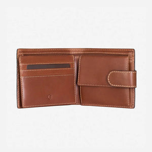 Jekyll & Hide Texas Large Billfold Wallet With Coin Pouch, Clay - Love Luggage