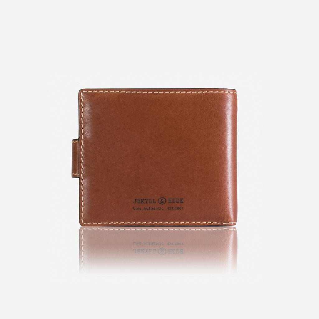 Jekyll & Hide Texas Large Billfold Wallet With Coin Pouch, Clay - Love Luggage
