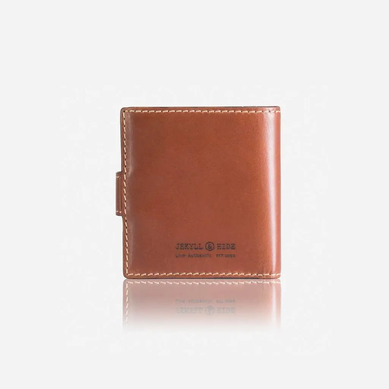 Jekyll & Hide Texas Tri Fold Wallet With Coin And Tab, Clay - Love Luggage