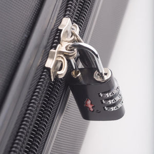 Safe Skies TSA Locks 2 x TSA Lock 3 Dial Single - Black