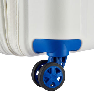 Delsey Clavel 76cm Medium Hardsided Spinner Luggage - White/Blue