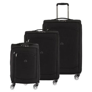 Delsey Montmartre Air 2.0 Softsided Luggage 3 Piece Set - Black - Love Luggage
