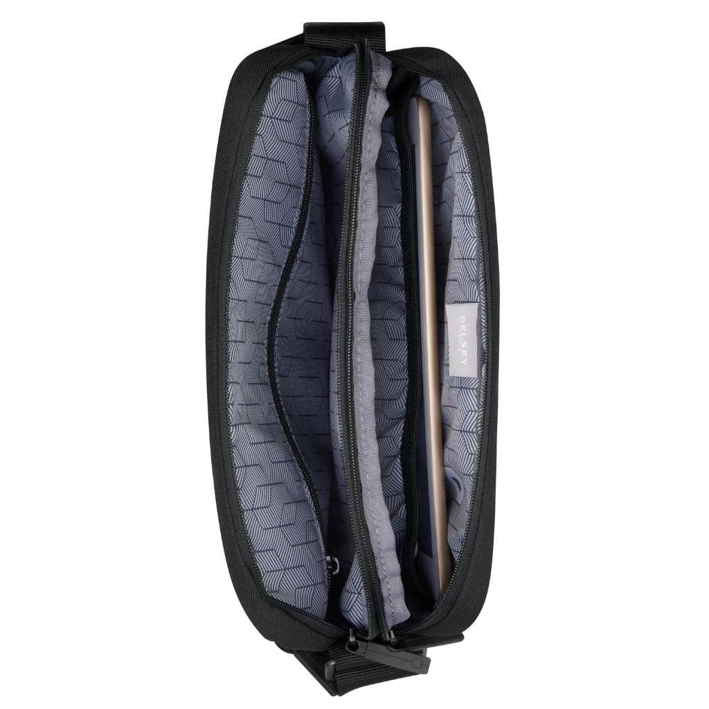 Delsey Picpus 2 Cpt Horizontal Mini Bag 10.1” Tablet Black - Love Luggage