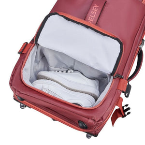 Delsey Raspail Trolley Duffle Medium 64cm Luggage - Red - Love Luggage