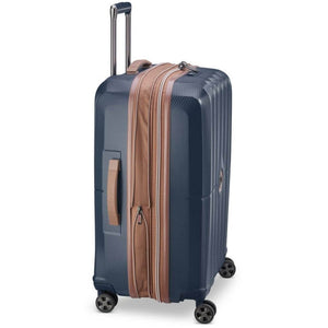 Delsey St Tropez 77cm Expandable Large Luggage - Navy - Love Luggage