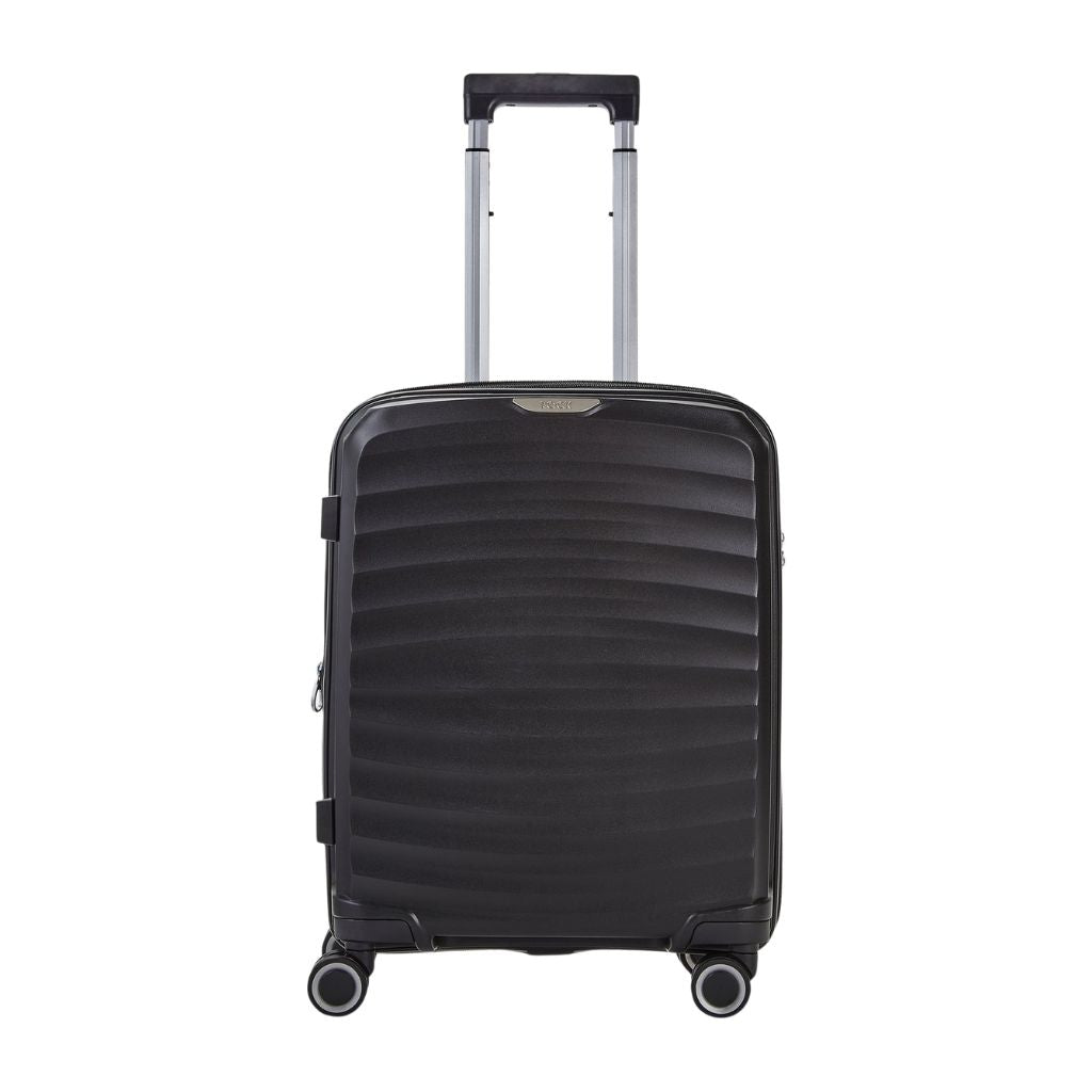 Rock Sunwave 3 Piece Set Expander Hardsided Luggage - Black - Love Luggage