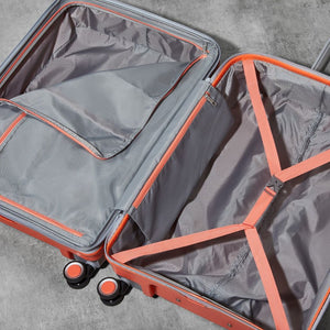 Rock Sunwave 79cm Large Expander Hardsided Luggage - Peach - Love Luggage