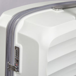 Rock Sunwave 79cm Large Expander Hardsided Luggage - White - Love Luggage