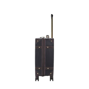Rock Vintage 54cm Carry On Hardsided Luggage - Black - Love Luggage