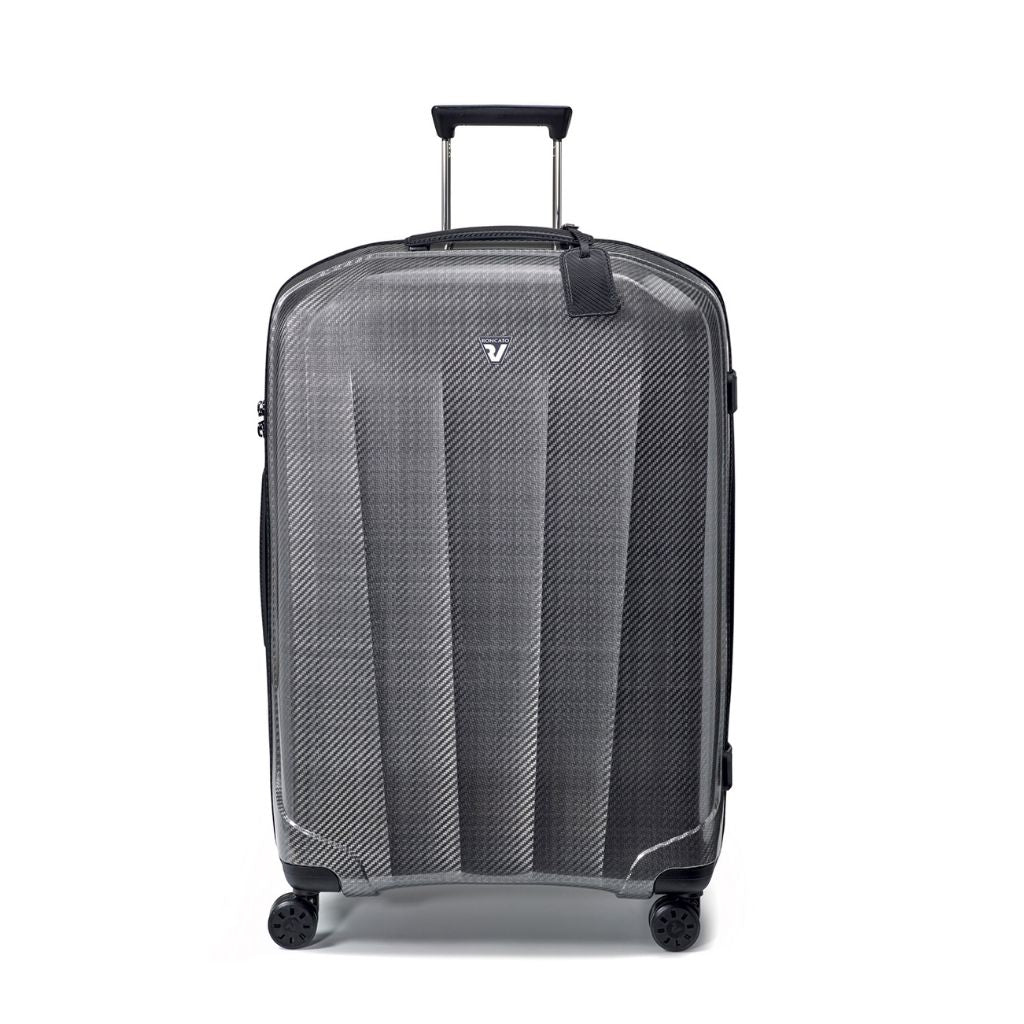 Roncato We Are Glam Large 80cm Spinner Suitcase 3kg - Platinum - Love Luggage