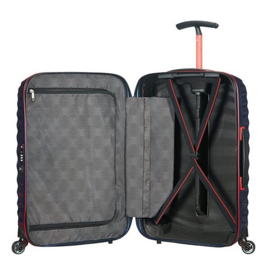 Samsonite Lite-Shock Sport 3 Piece Suitcase Set - Nautical Blue/Red - Love Luggage
