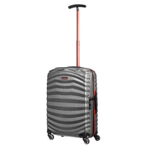 Samsonite Lite-Shock Sport Small/Cabin 55cm Suitcase - Eclipse Grey/Red - Love Luggage