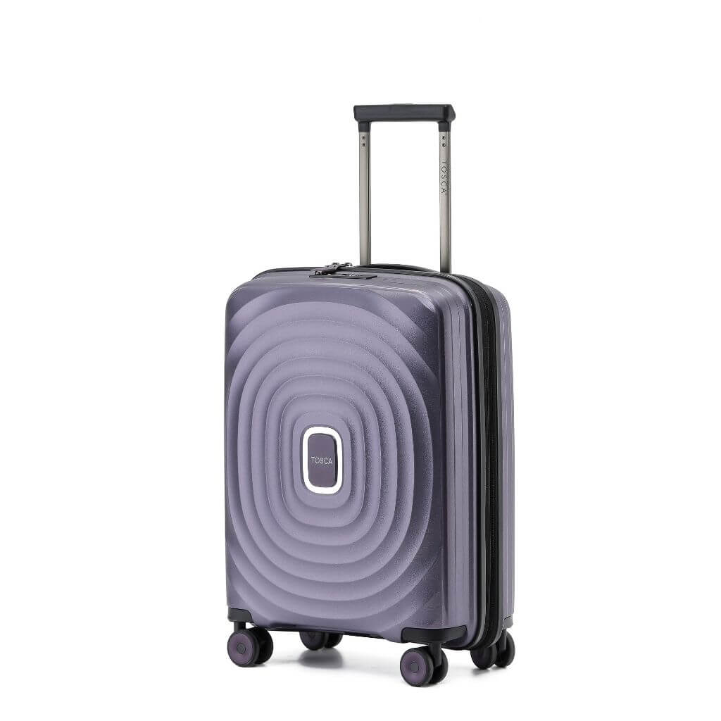 Tosca Eclipse Carry On 55cm Hardsided 2.3 kg Luggage - Purple - Love Luggage