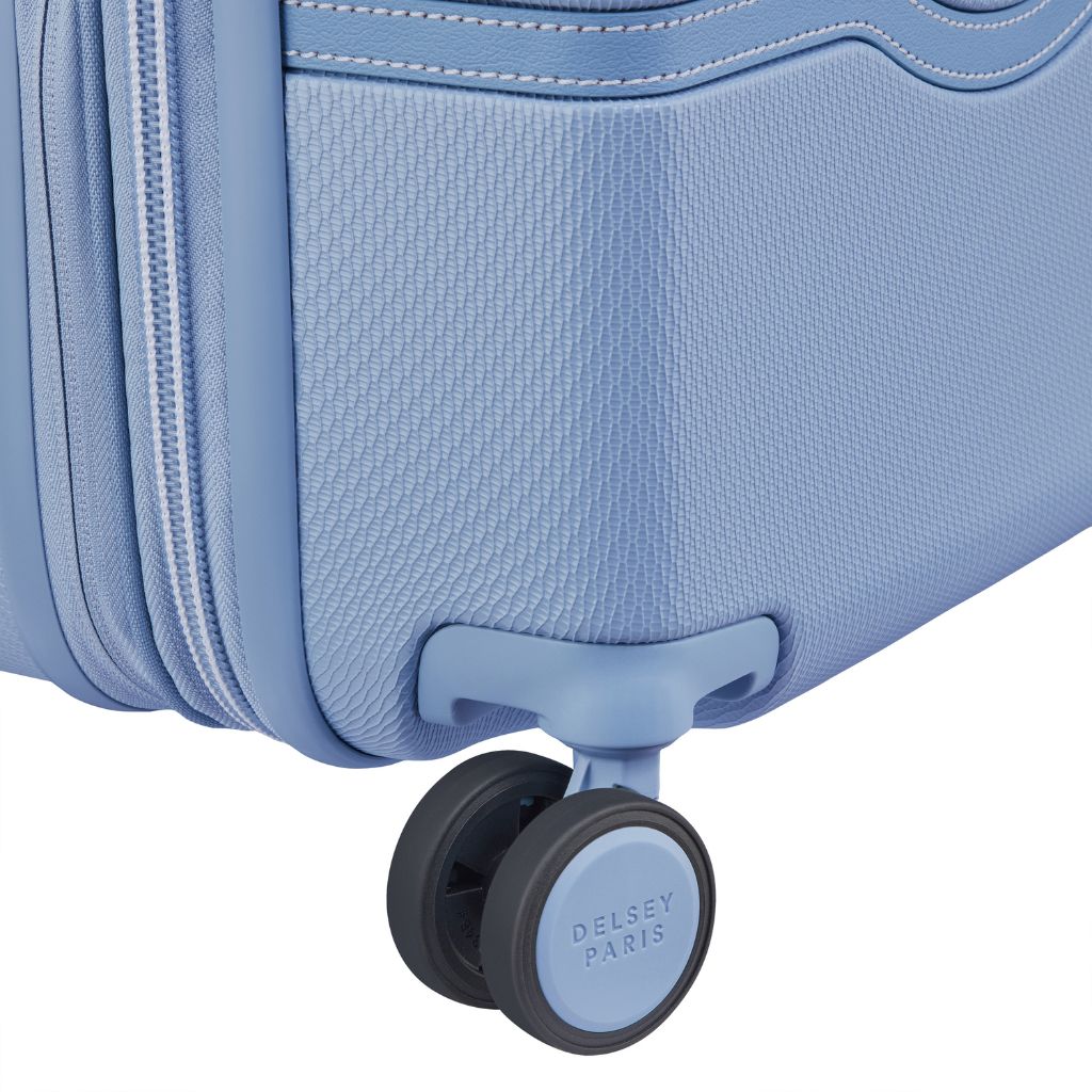 Delsey Chatelet Air Limited Edition 55cm Large Expander Luggage - Light Blue Delsey Luggage