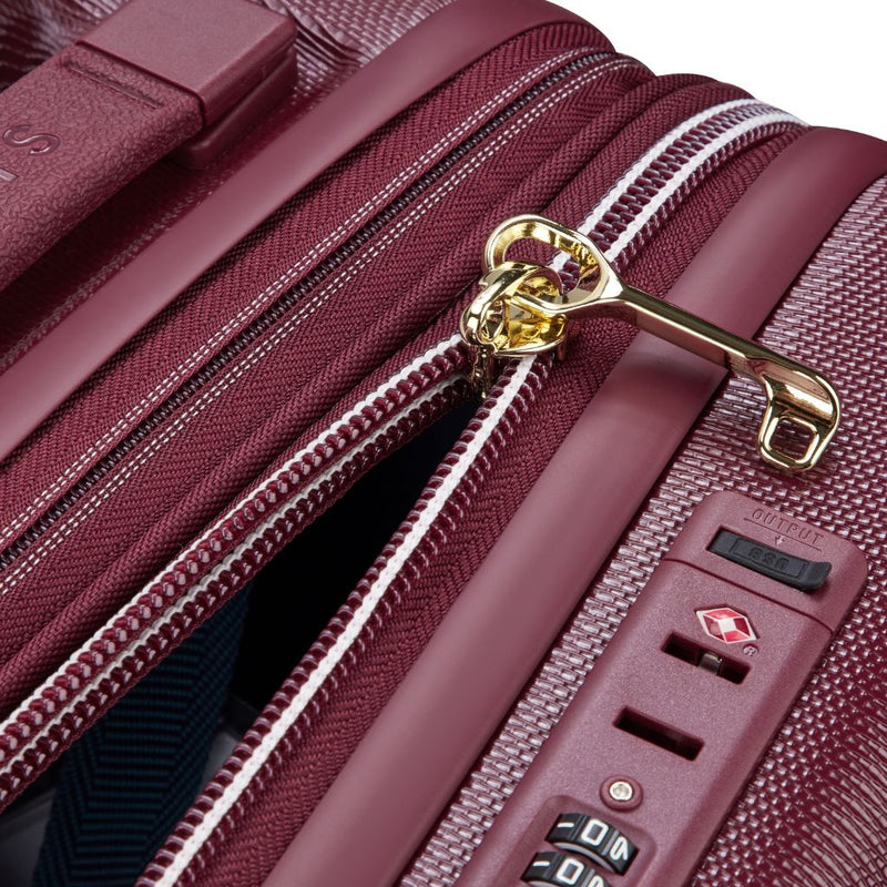 Delsey Chatelet Air Limited Edition 55cm Large Expander Luggage - Burgundy Delsey Luggage
