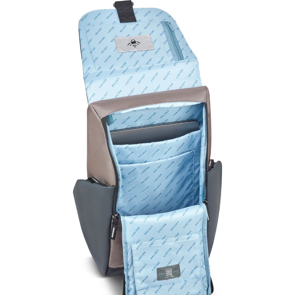 Delsey Securflap 15.6" Laptop Backpack Brown Delsey Luggage