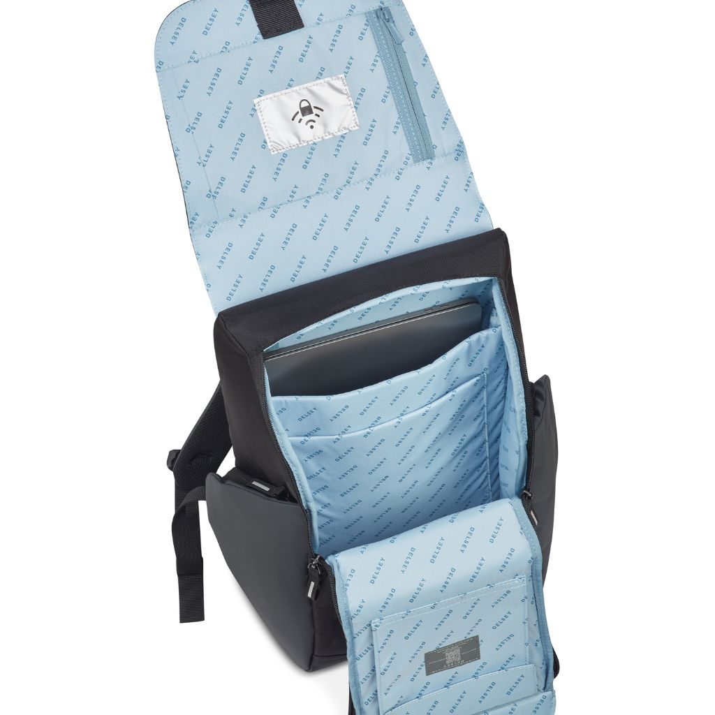 Delsey Securflap 15.6" Laptop Backpack Black Delsey Luggage