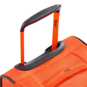 Jeep 55 cm Duel Wheel Lightweight Duffle Bag - Orange