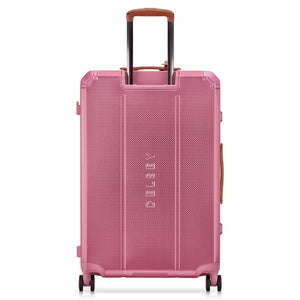 Delsey Alu’r - Aluminum Zipperless Premium Large Luggage - Pink Delsey Luggage