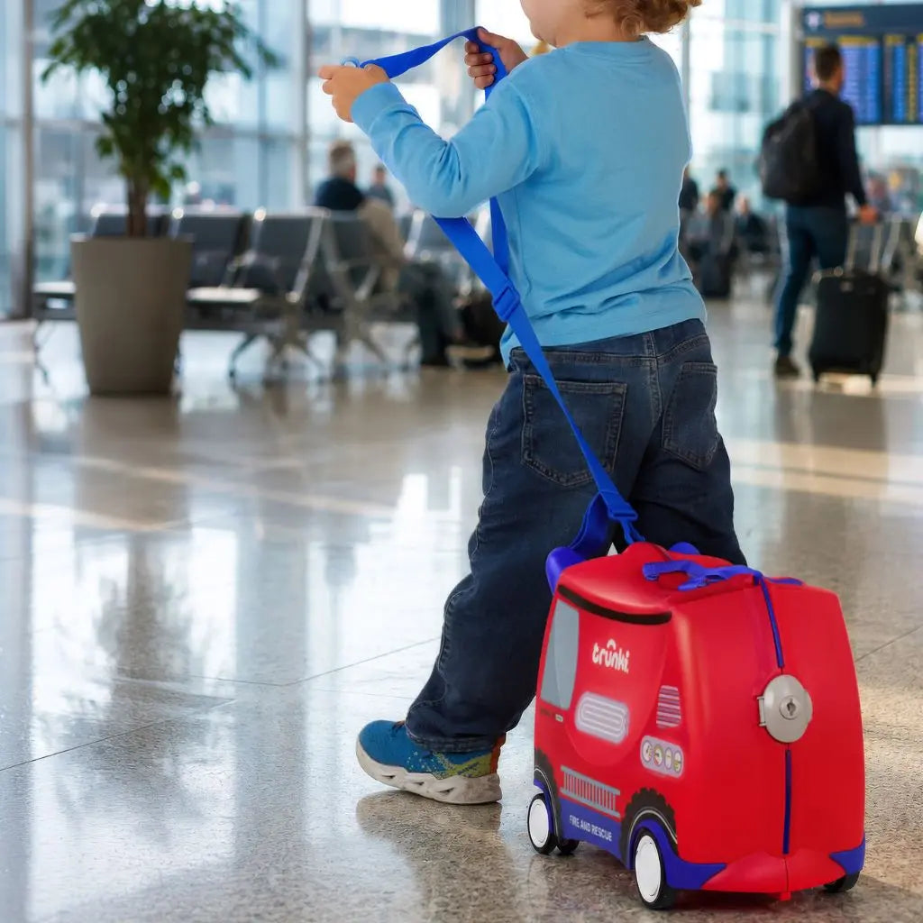 Trunki Glide Ride-on Luggage - Frank the Firetruck Trunki