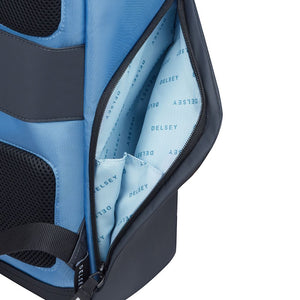 Delsey Securflap 15.6" Laptop Backpack Blueberry Delsey Luggage
