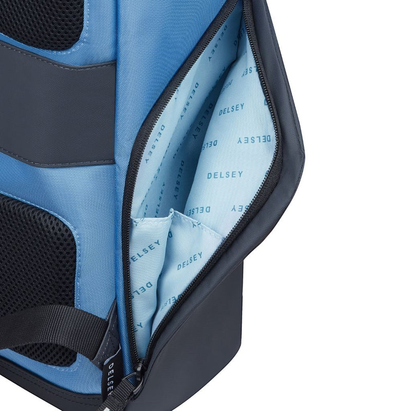 Delsey Securflap 15.6" Laptop Backpack Blueberry Delsey Luggage