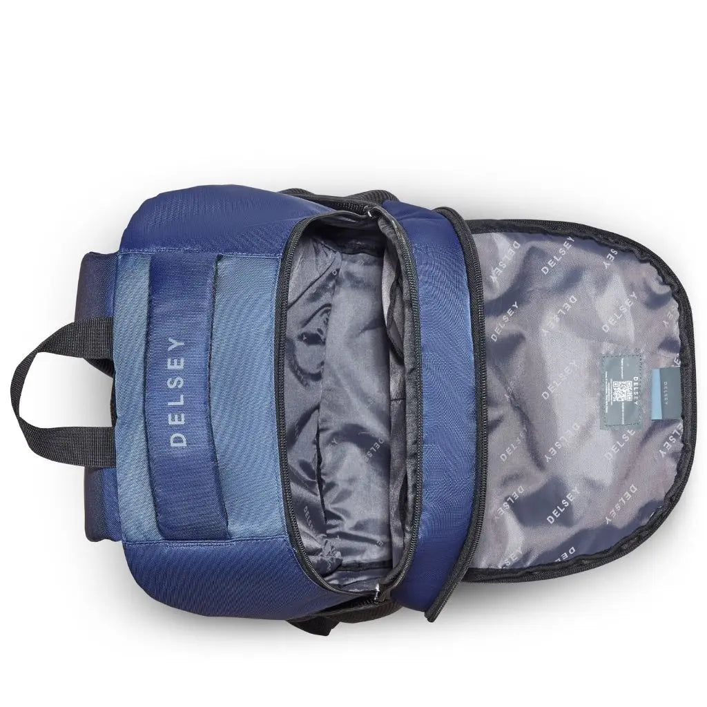 Delsey George 15.6" Laptop Backpack Blue Delsey Luggage
