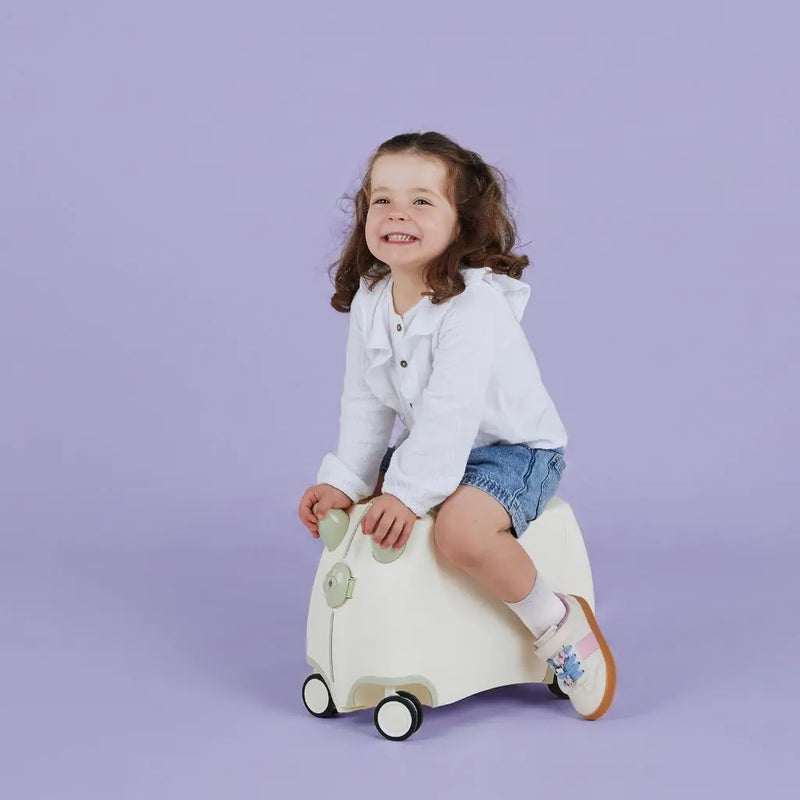 Trunki Glide Ride-on Luggage - Ivory White Trunki