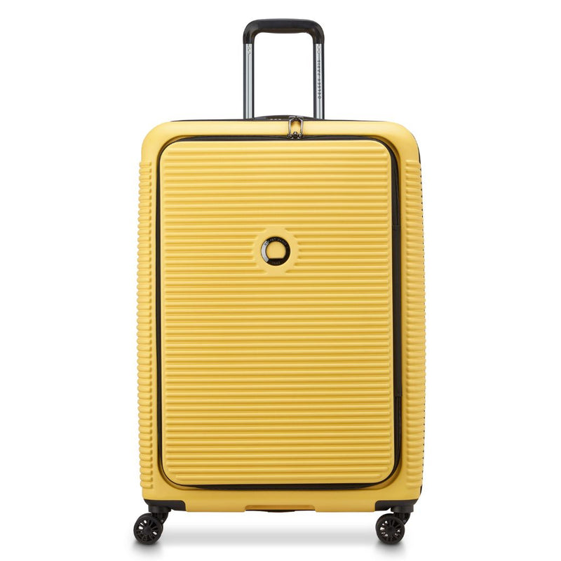 Delsey Freestyle Front Opening 76cm Large Luggage - Yellow Delsey Luggage