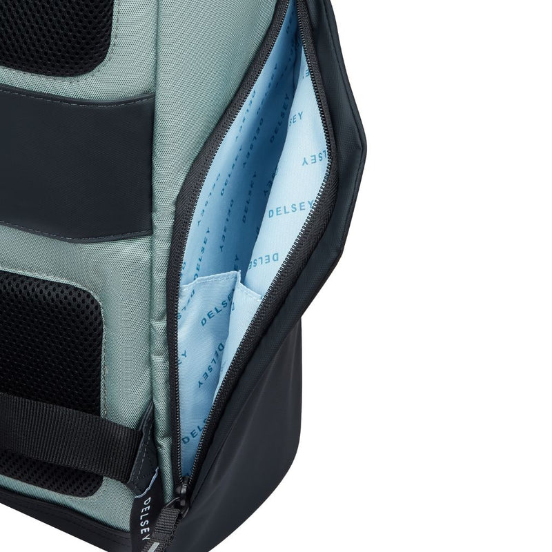 Delsey Securflap 15.6" Laptop Backpack Sage Green Delsey Luggage
