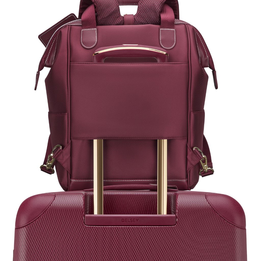 Delsey Chatelet Air 2.0 14" Laptop Tote Backpack - Burgundy Delsey Luggage