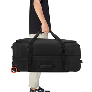 Jeep 82 cm 2-Wheel All Terrain Rolling Duffle Bag - Black