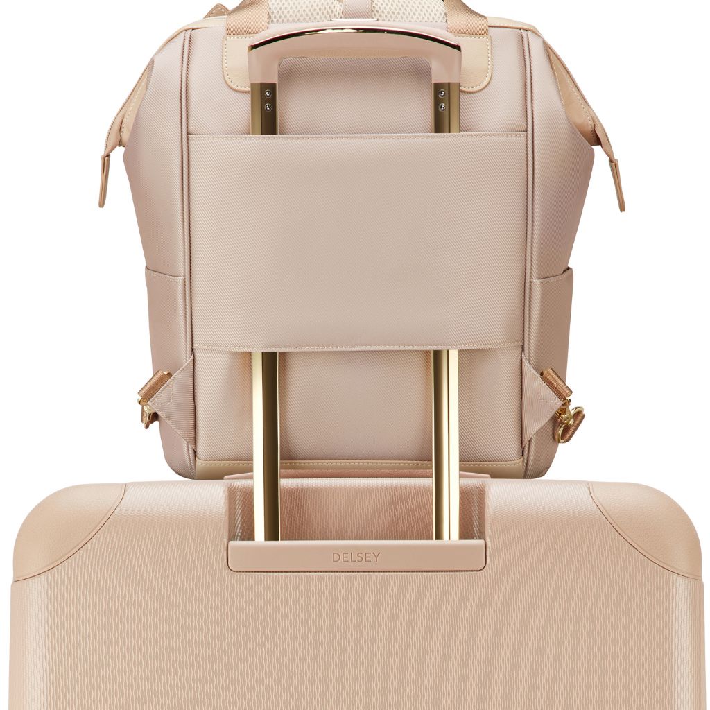 Delsey Chatelet Air 2.0 14" Laptop Tote Backpack - Beige Rose Delsey Luggage