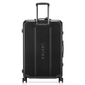 Delsey Alu’r - Aluminum Zipperless Premium Large Luggage - Black Delsey Luggage