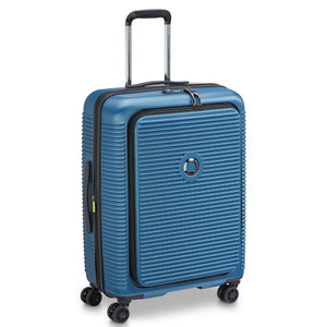 Delsey Freestyle Front Opening 66cm Medium Luggage - Blue Delsey Luggage