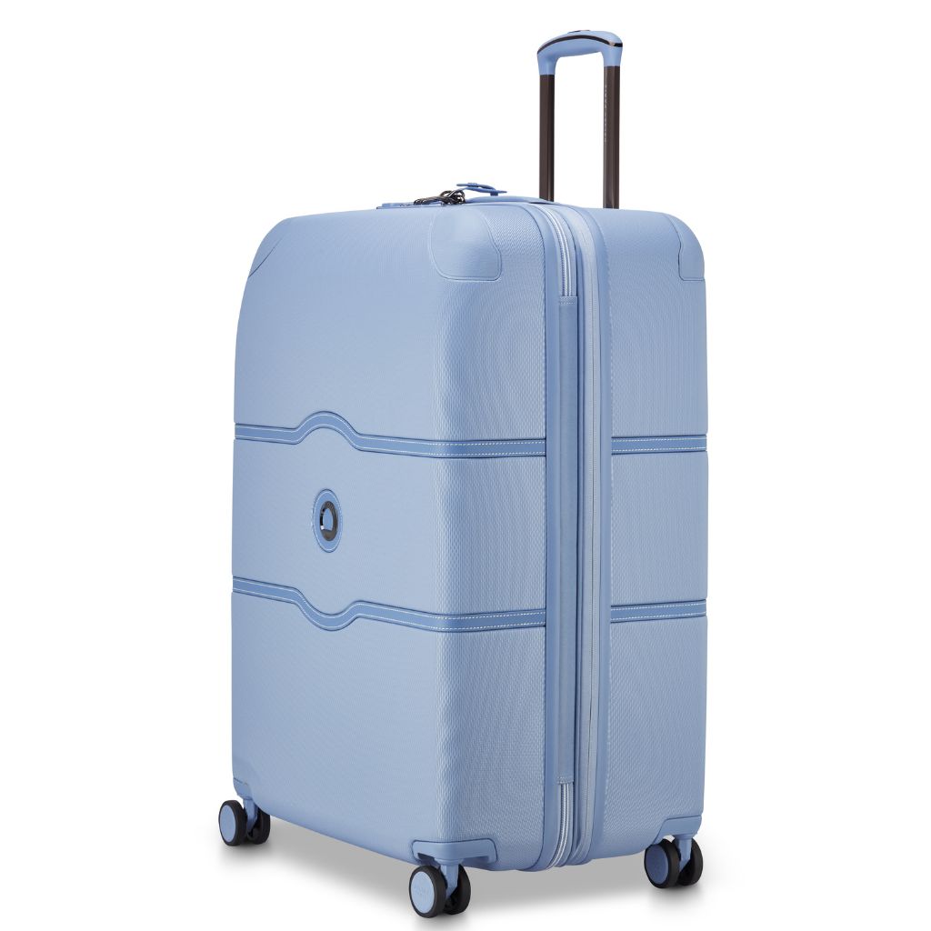 Delsey Chatelet Air Limited Edition 76cm Large Expander Luggage - Light Blue Delsey Luggage