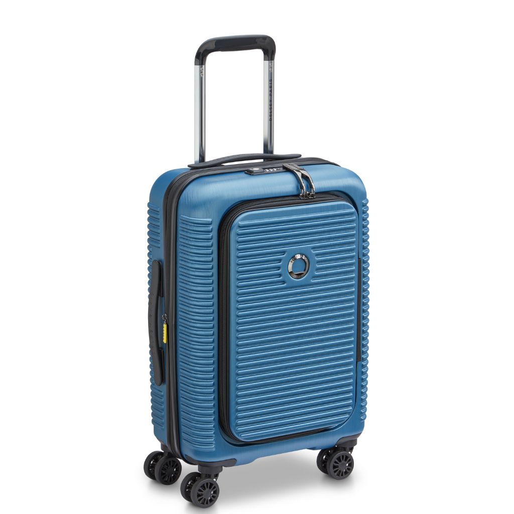 Delsey Freestyle Front Opening 55cm Cabin Luggage - Blue Delsey Luggage