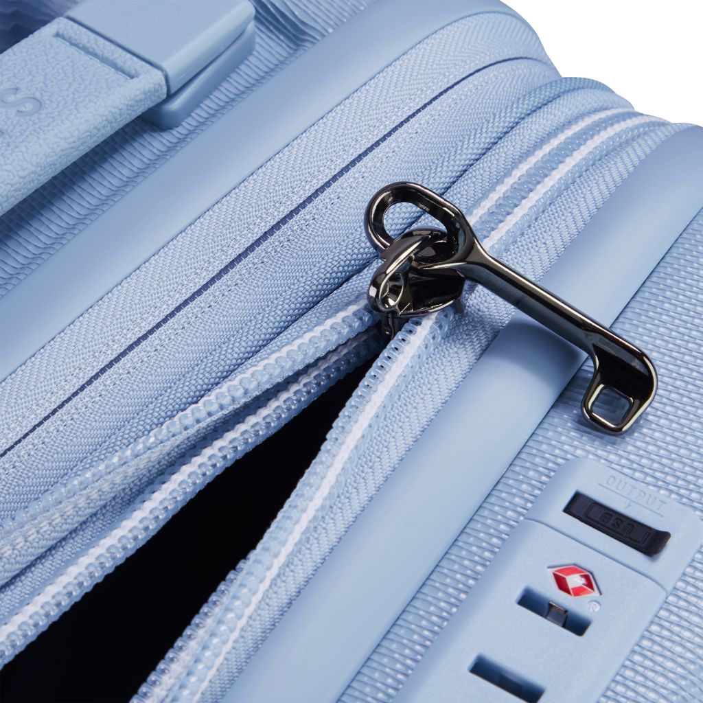 Delsey Chatelet Air Limited Edition 55cm Large Expander Luggage - Light Blue Delsey Luggage