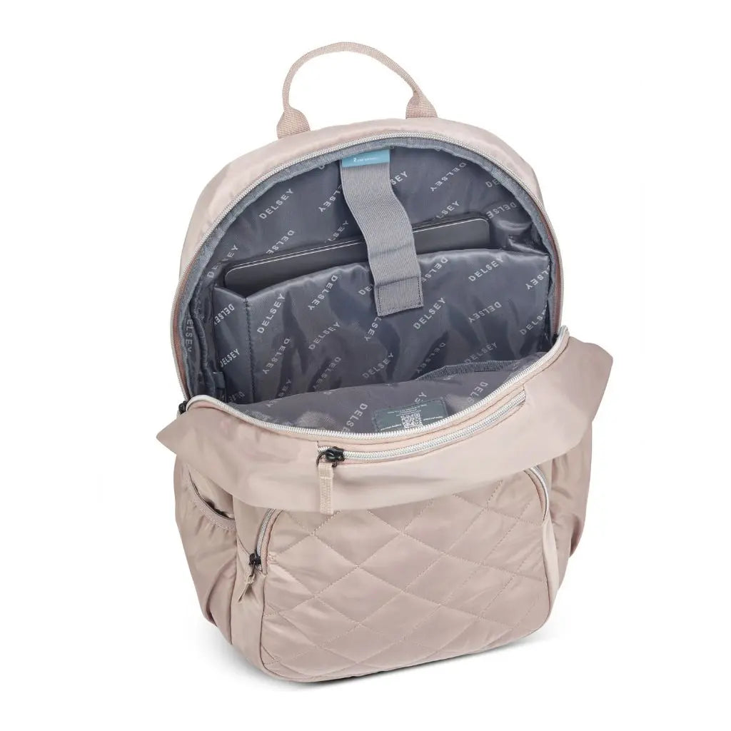 Delsey Karen 15.6" Laptop Backpack - Biege Delsey Luggage