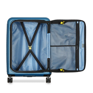 Delsey Freestyle Front Opening 66cm Medium Luggage - Blue Delsey Luggage