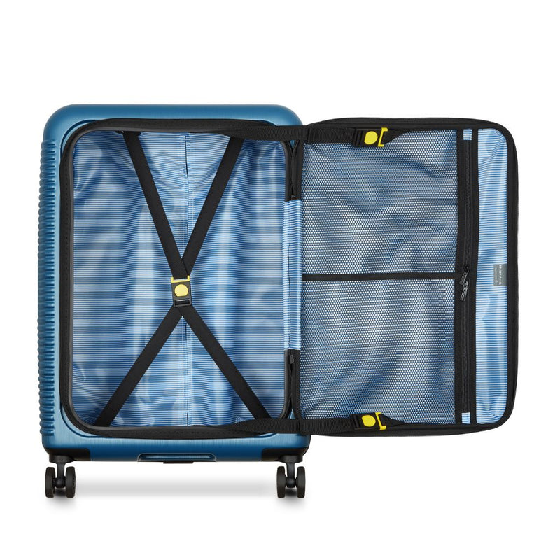 Delsey Freestyle Front Opening 66cm Medium Luggage - Blue Delsey Luggage